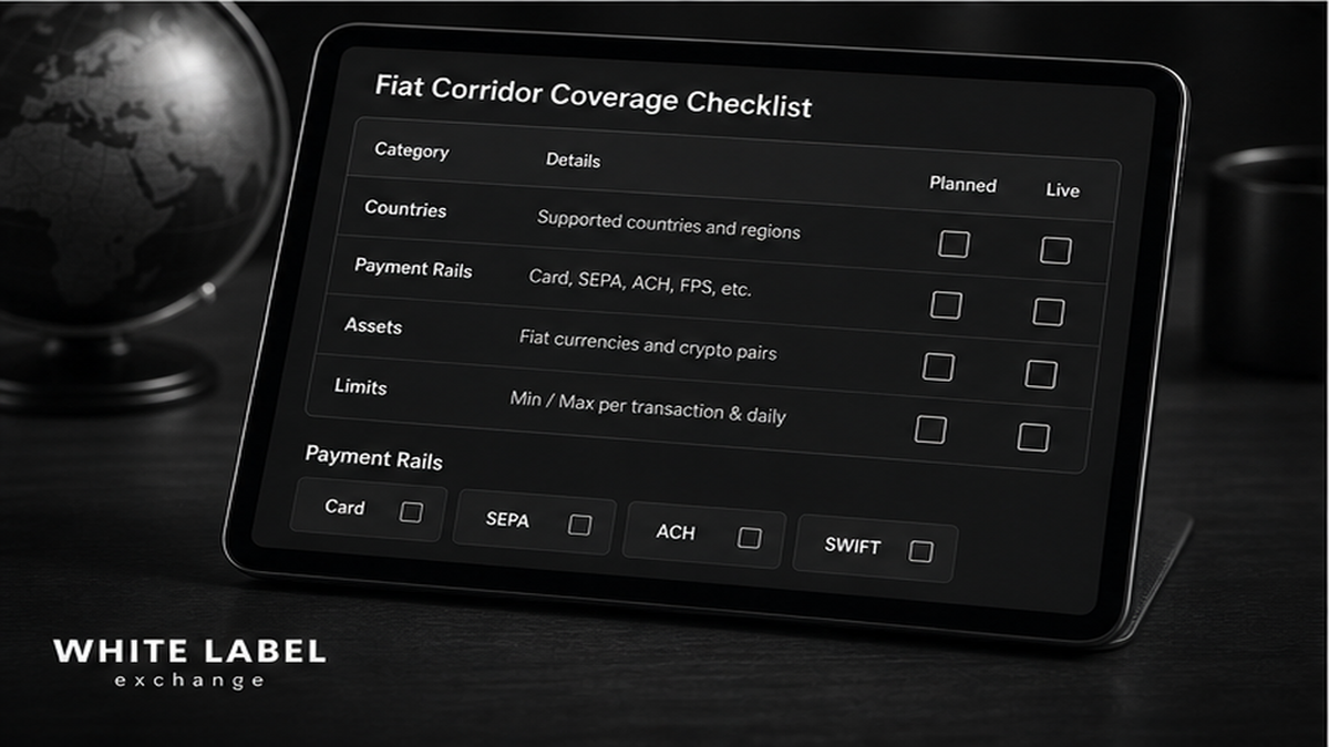 Grayscale checklist: fiat coverage for countries, rails, assets, and limits